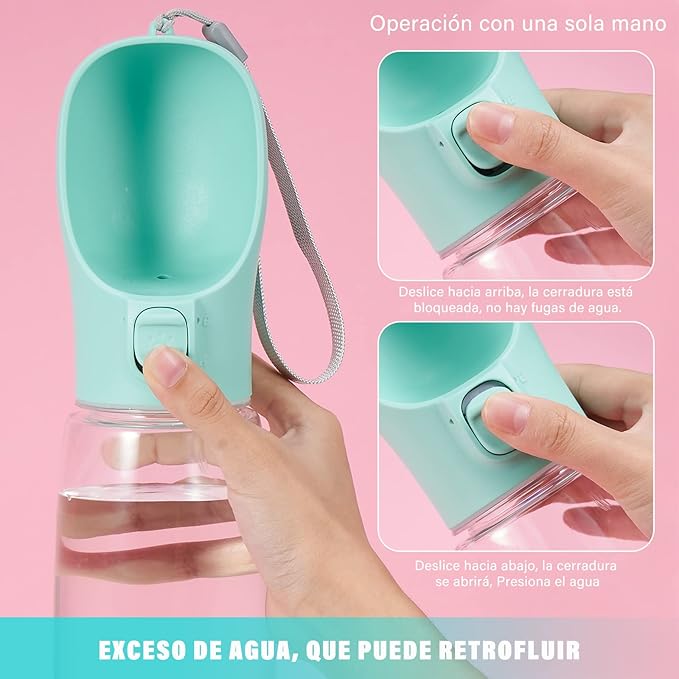 Botella de agua para perros y gatos 🐶🐱❤️