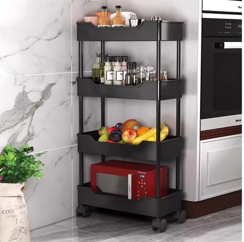 Estante de almacenamiento para el baño con ruedas 🛞🛁
