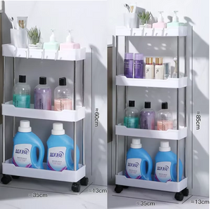 Estante de almacenamiento para el baño con ruedas 🛞🛁